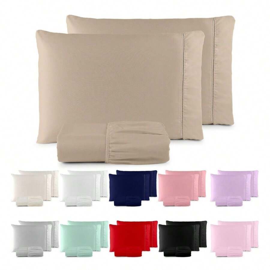 Sheet Sets With Pillowcases - Màu be - Xem 1