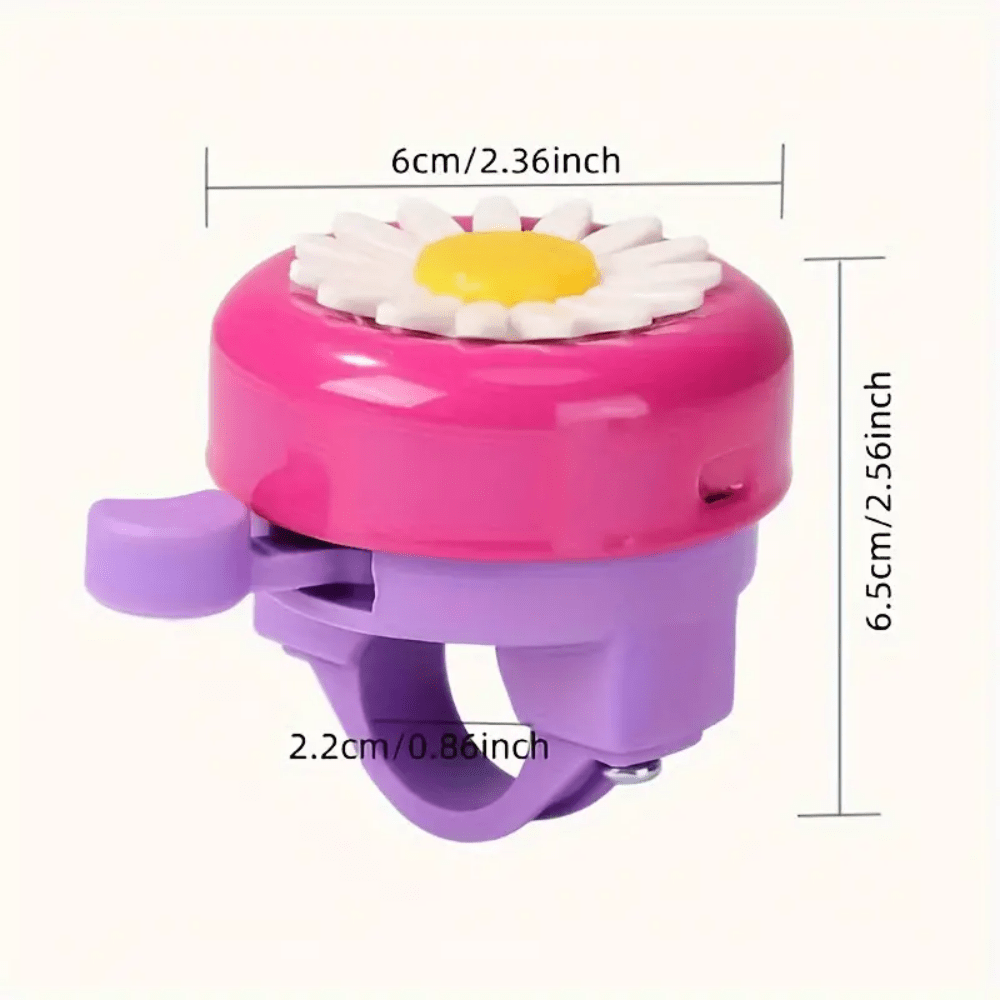 1pc Bike Bell, Daisy Bike Ringtone Clear, Lovely Color, Decorated With