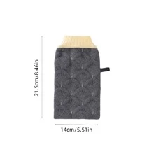 1 Miếng Găng tay tắm tẩy tế bào chết Với Vẩy cá Thiết kế , Dày lên Và , Mát xa Và Chải Trở lại Tắm rửa - Hồng - Xem 2