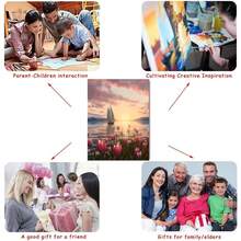 成人初學者治愈風景系列塗色按數字繪畫套件（不含相框） - 小林間M - 查看 5