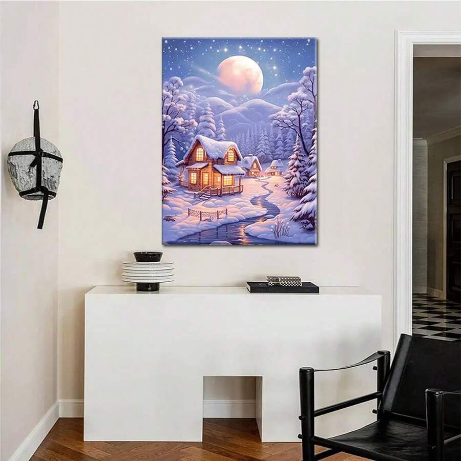 成人初學者治愈風景系列塗色按數字繪畫套件（不含相框） - 小林間M - 查看 1