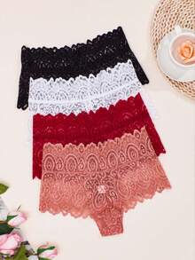 APRSEA 4 chiếc quần lót tam giác eo cao thoáng khí gợi cảm cho nữ, liền mạch - Nhiều màu - Xem 2