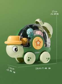 1pc Baby Bath Toy Turtle - Interactive And Educational Toy, Gift For Boys And Girls, Colors Random - Multicolor - View 2