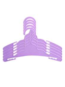 Suitable For 18-Inch American Doll Plastic Hangers, Doll Wardrobe Hangers, Doll Fireplace Hangers, Cute Mini Furniture Decor Accessory Small Hangers (5 Colors Available), Toy Gift For Little Girls & Boys, Birthday & Holiday