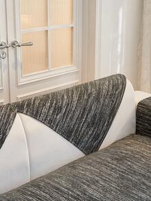 1入組Chenille 2024新款輕量豪華沙發坐墊，全季節防滑高級沙發套 - 深灰色 - 查看 5