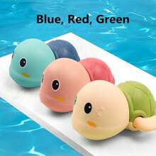 1 Stück Spielzeug Mit Federwerk, Baby Badewanne Spielzeug Schwimmende Schildkröte, Schildkröte Badewanne Spielzeug, Das In Wasser Schwimmen Kann, Badespielzeug Schwimmende Schildkröte, Spaß Spielzeug Für Jungen Und Mädchen Zum Spielen Im Pool (einige Teile Werden Zufällig Gesendet)