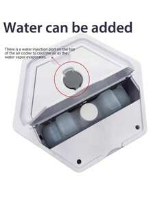 Arctic Air Ontel - Enfriador de aire ultra evaporativo, potente enfriador de espacio personal de 3 velocidades, ligero y portátil con tecnología Hydro-Chill para recámara, oficina - Multicolor - Ver 4