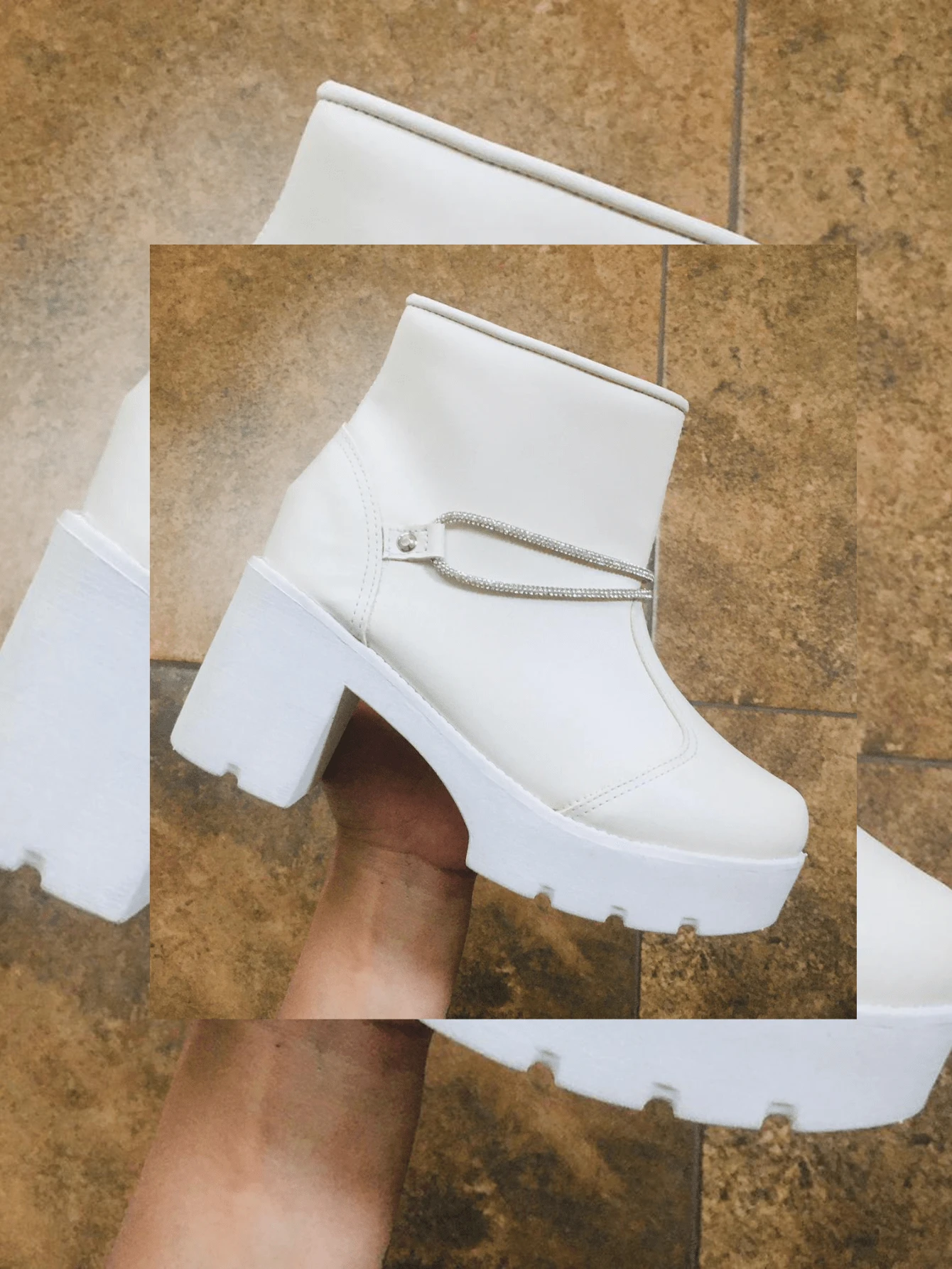 Women Ankle Boots & Booties - Màu be - Xem 1