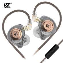 KZ EDX-Pro X 动态驱动 3.5MM AUX 有线耳机 Hifi 重低音音乐入耳式耳塞 防噪音 适用于游戏视频通话慢跑直播 - 灰色 - 查看 4