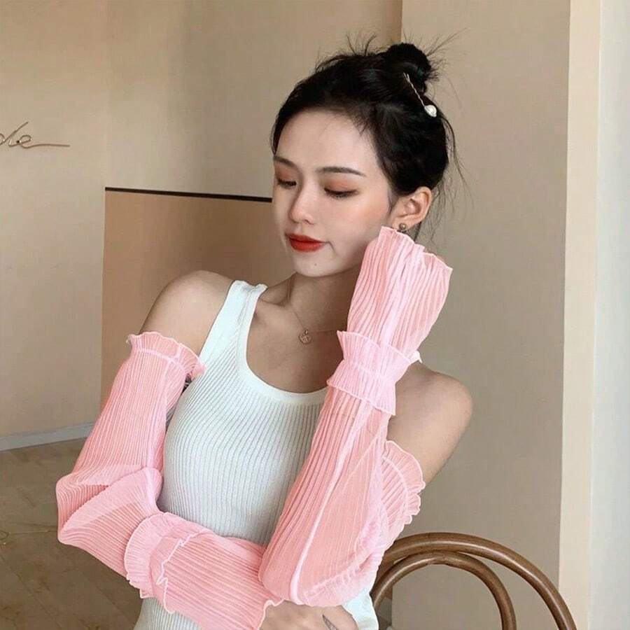 Leopard Garten Ärmel UV-Schutz - Beige Braune Armbänder Für Outdoor Aktivitäten