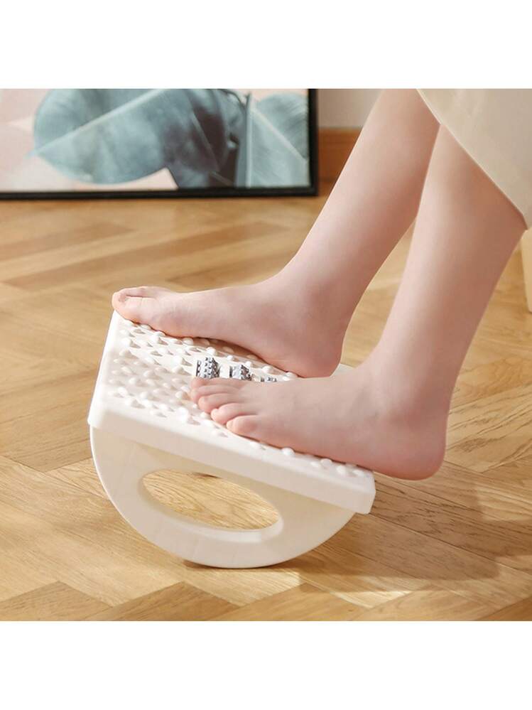 Poggiapiedi Pieghevole Con Morbido Cuscino - Sgabello Multifunzionale Con Gamba A X In Legno - Per Soggiorno, Camera Da Letto, Ufficio - Facile Da Pulire, Colore Grigio, 2400g - 2