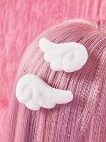 2 szt. spinek do włosów z motywem skrzydeł - wzór anielskich skrzydeł, urocze spinki do włosów dla dziewczynek i kobiet, wiele możliwości zastosowania, spinki do włosów, akcesoria do włosów, spinki do grzywki, urocze spinki do włosów na Walentynki, spinki do włosów, klamry do włosów