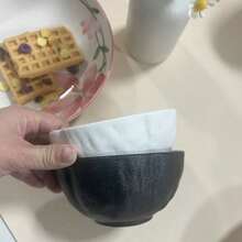 高品质黑白陶瓷碗，创意碗，适用于家庭和商业用途 - 圖片色 - 查看 2