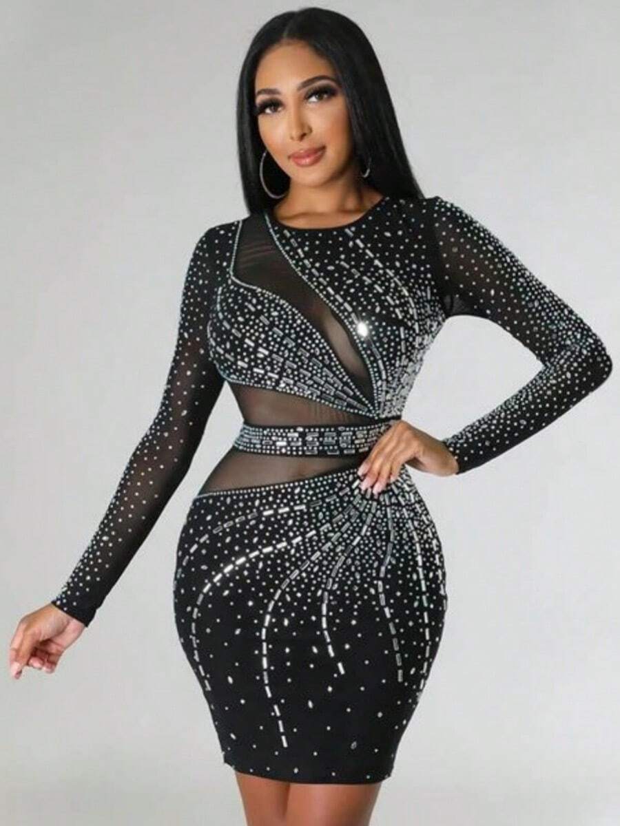 de noche con piedritas - Negro - Ver 1