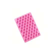 1入組55個小圓柱形矽膠冰塊/烘焙/巧克力/餅乾模具 - 粉色 - 查看 4