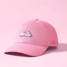 Miniso Barbie Shining Collection Embroidery Baseball Cap(Rose Red) Street - Hot Pink - View 1