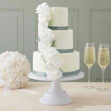 Bộ 5/10/15/20/25/30 bông hoa giả màu hồng, hoa trang trí tối giản bằng xốp PS, trang trí nhà cửa (bao bì OPP) - trắng - Xem 7