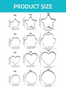 不鏽鋼復活節、恐龍、工具箱、蝴蝶、餅乾模具,12入組不鏽鋼餅乾切模具,手動壓餅模具,水果切割模具,餃子模具,diy廚房工具 - 餅乾模具套裝 - 查看 9