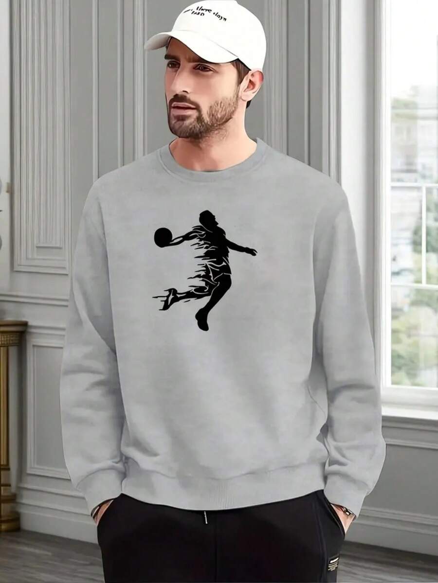 Men Sweatshirts - Xám - Xem 1