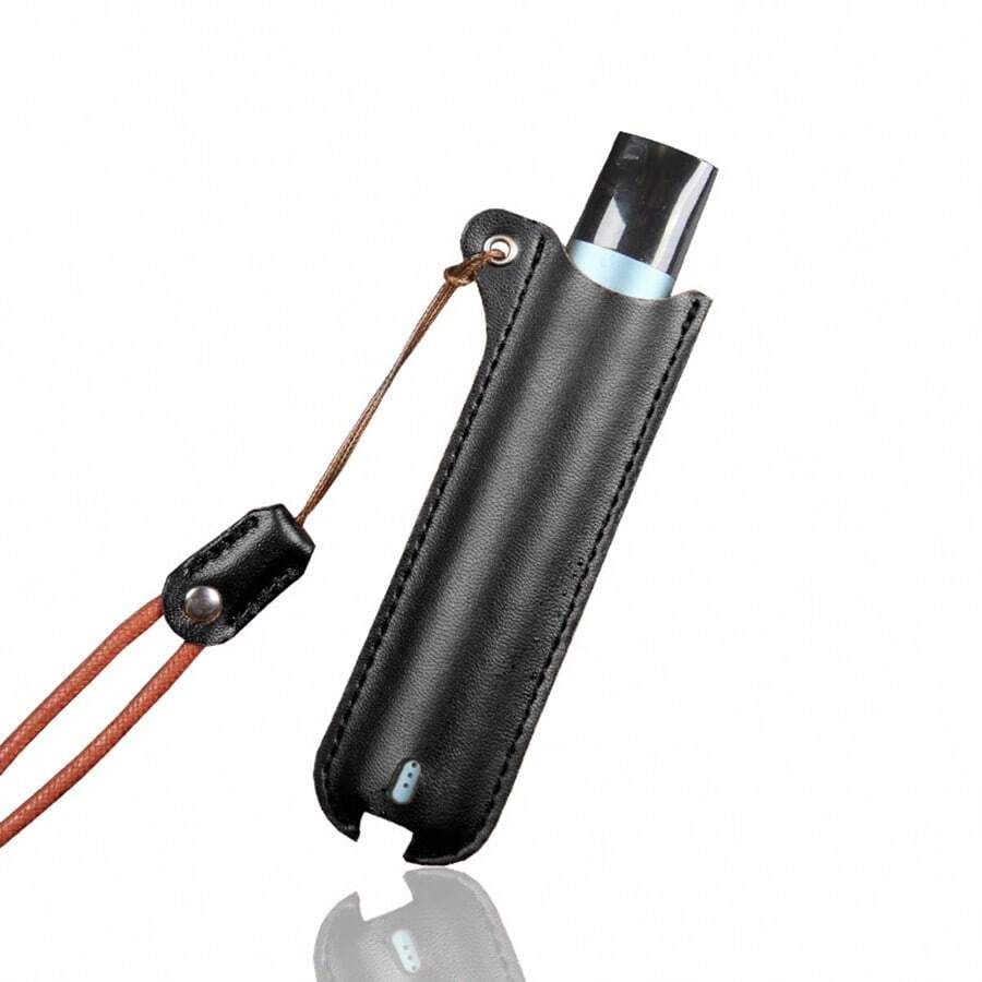 1 件 多色皮套掛繩電子煙桿掛繩皮革筆盒保護帶和保護套（黑色、棕色、紅色、粉紅色、灰色、藍色）不含電子煙 - 彩色 - 查看 1