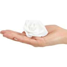 Bộ 5/10/15/20/25/30 bông hoa giả màu hồng, hoa trang trí tối giản bằng xốp PS, trang trí nhà cửa (bao bì OPP) - trắng - Xem 3