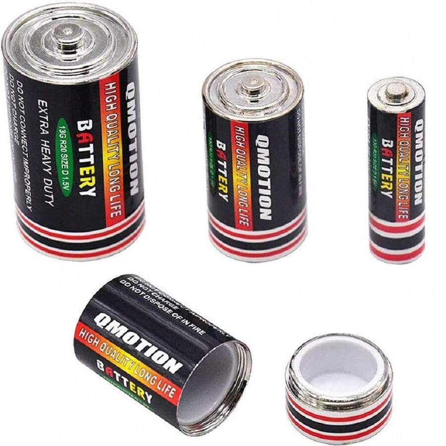 3 chiếc hộp đựng pin nhỏ bí mật, hộp đựng thuốc, hộp đựng tiền xu giấu kín. - A - Xem 1