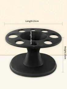 1pc Black Comb Holder For Hair Salon, Multi-Functional Plastic Rack For Storing Hair Combs, Straighteners, Brushes, And Other Beauty Tools (Combs Not Included) - Black - View 3