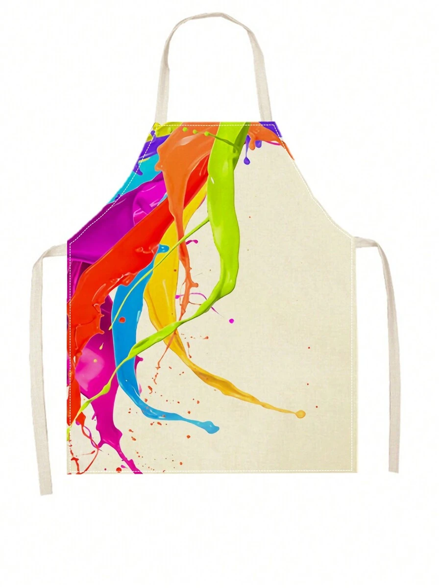 1 Miếng Ink Splash Mô hình Tạp dề nấu ăn Đối với Nhà  Phòng bếp Sử dụng - Đen và trắng - Xem 1