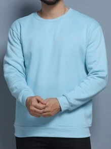 Men Sweatshirts - Celeste - Ver 1