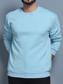Men Sweatshirts - Celeste - Ver 2