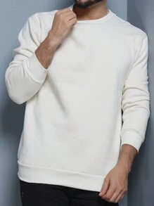 Men Sweatshirts - Beige - View 3