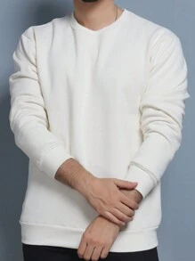 Men Sweatshirts - Beige - View 1