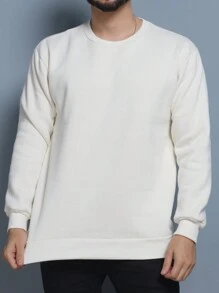 Men Sweatshirts - Beige - View 2