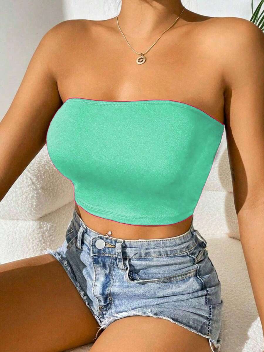 Women Tops - 薄荷綠 - 查看 1