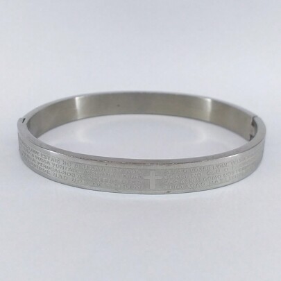 Pulseira pai nosso de Aço inoxidável unidade