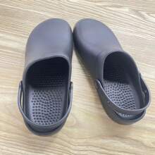 Unisex Slip-Resistant Chef Shoes For Kitchen And Construction Site Safety - Black - View 7