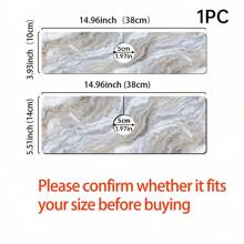 1入組大理石紋理面盆水龍頭吸盤墊、排水墊,適用於廚房、浴室洗臉盆、櫥櫃上的排水墊、珪藻土洗臉盆可剪裁且快乾墊 - 多色 - 查看 2