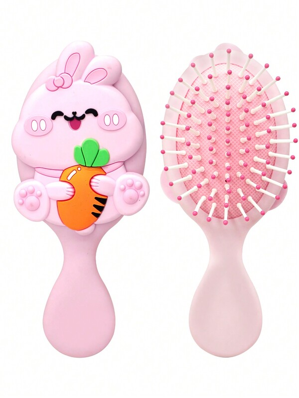 1pc Mini Cute Air Cushion Hair Brush, Soft Portable Massage Hairbrush, Silicone Little Dinosaur Series Comb, Hair Accessory, Hair Styling Tool ,Detangling Hair Brush With Handle For Thin/Curly / Straight, Wet And Dry Hair All Hair Type,Detangling Brush With Flexible Hairbrush Bristles, Hair Brushes For Women & Men,Styling&Hairdressing Tool,Hair Care,Detangler Hair For Back To School,Soothing Scalp Massage,Beauty Stying Hair Tool ,Mini&Portable Brush,Travel Essentials