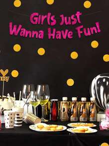 Banner de brillo neón rosa "Solo quiero divertirme" - Despedida de soltera - Cumpleaños - Fiesta de pijamas - Fiesta de noche - Decoraciones, suministros, recuerdos y regalos - Multicolor - Ver 9