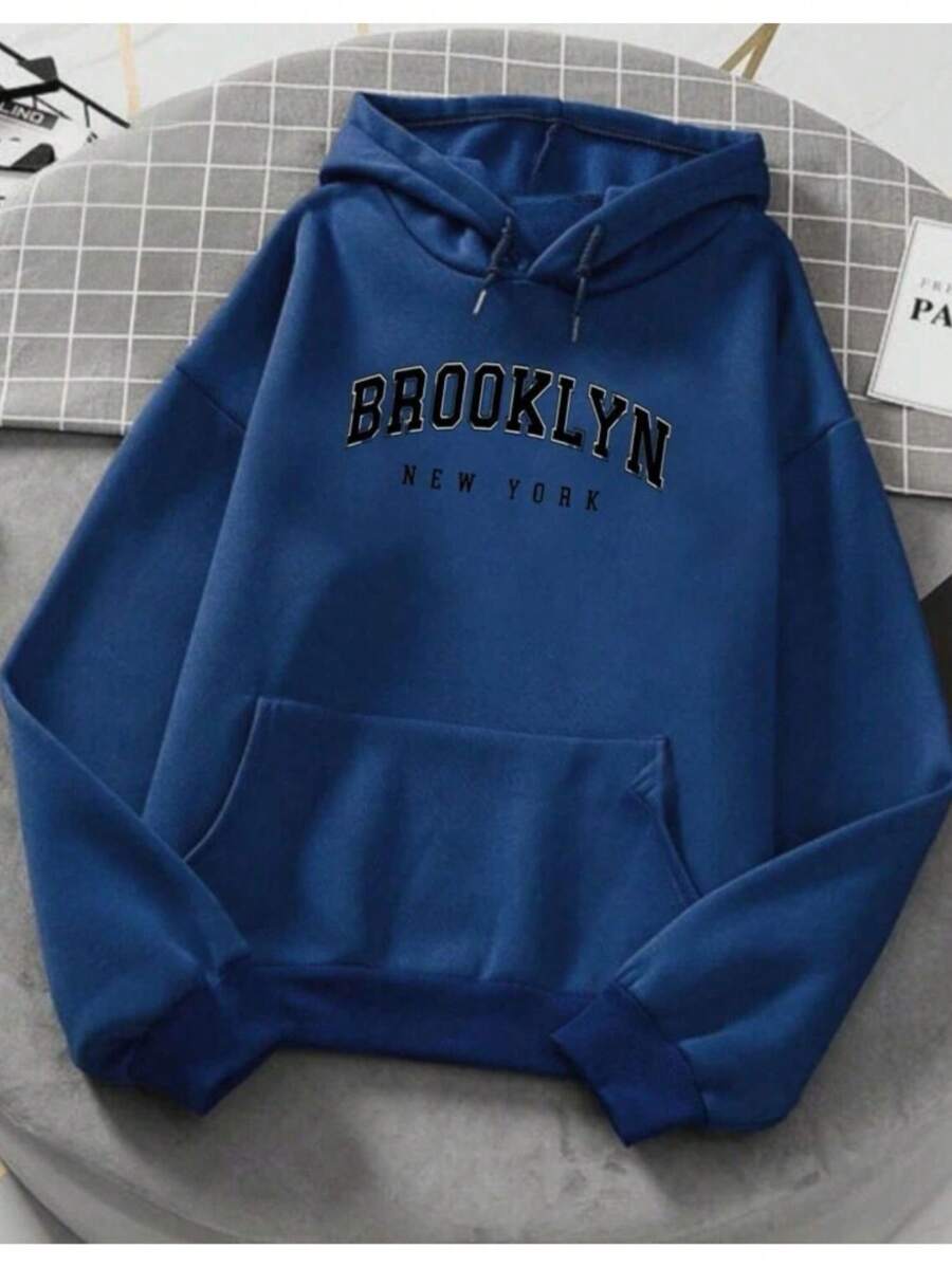 Men Hoodies - Màu xanh hải quân - Xem 1
