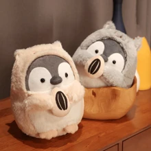 1 件新品毛绒企鹅娃娃创意柔软可爱治愈娃娃适合女孩生日沙发装饰礼物枕头纪念品毛绒动物减压沙发睡觉 - 多色-企鵝公仔 - 查看 7