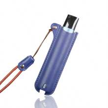 1 件 多色皮套掛繩電子煙桿掛繩皮革筆盒保護帶和保護套（黑色、棕色、紅色、粉紅色、灰色、藍色）不含電子煙 - 彩色 - 查看 10