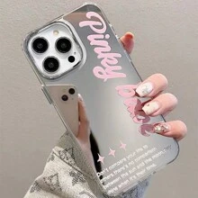 镜面时尚粉色手机壳，兼容 17 Pro Max/ 17 Pro/ 16；小众设计，兼容 15 Pro Max/ 15 Pro/ 14；新款 13 Pro Max/13 Pro 防摔硅胶软壳；简约设计，兼容 11/12，女士春季周年纪念礼物 - 彩色 - 查看 3