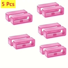 5 Pcs Watch Strap Loops, Silicone 18mm 20mm 22mm Watch Strap Watch Band Black Rubber Watch Loop, Strap Holder Strap Retainer Various Sizes Fittings For Watch Strap - 20MM*5PCS - View 16
