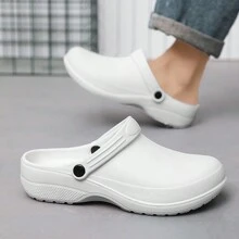 Anti-Slip Kitchen Shoes Men Professional Chef Shoes Anti-Slip Waterproof Oil Resistant Chef Special Wear-Resistant Soft Bottom Work Shoes - White - View 5