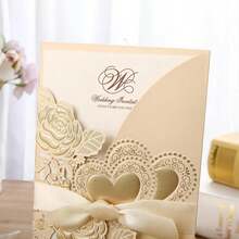 Wedding Invitation Card 2024 New Style Creative High-End Wedding Banquet Invitations - Champagne - View 5