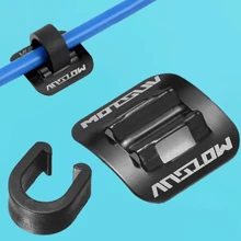 VXM 2pcs Mountain Bike Cable Tube Housing Fixed Holders, Brake & Shifting Cable Wire Receiver Clamp, Line Guide - Black - View 4