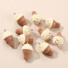 Colgante En Forma De Cono De Helado De Resina De 20 Piezas, Suministros Para Hacer Joyas Diy - Multicolor - Ver 9