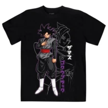 Playera Máscara De Látex Dragon Ball Goku Black Hombre - Negro - Ver 1
