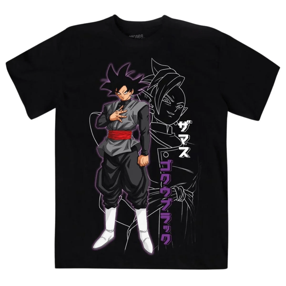 Playera Máscara De Látex Dragon Ball Goku Black Hombre - Negro - Ver 1